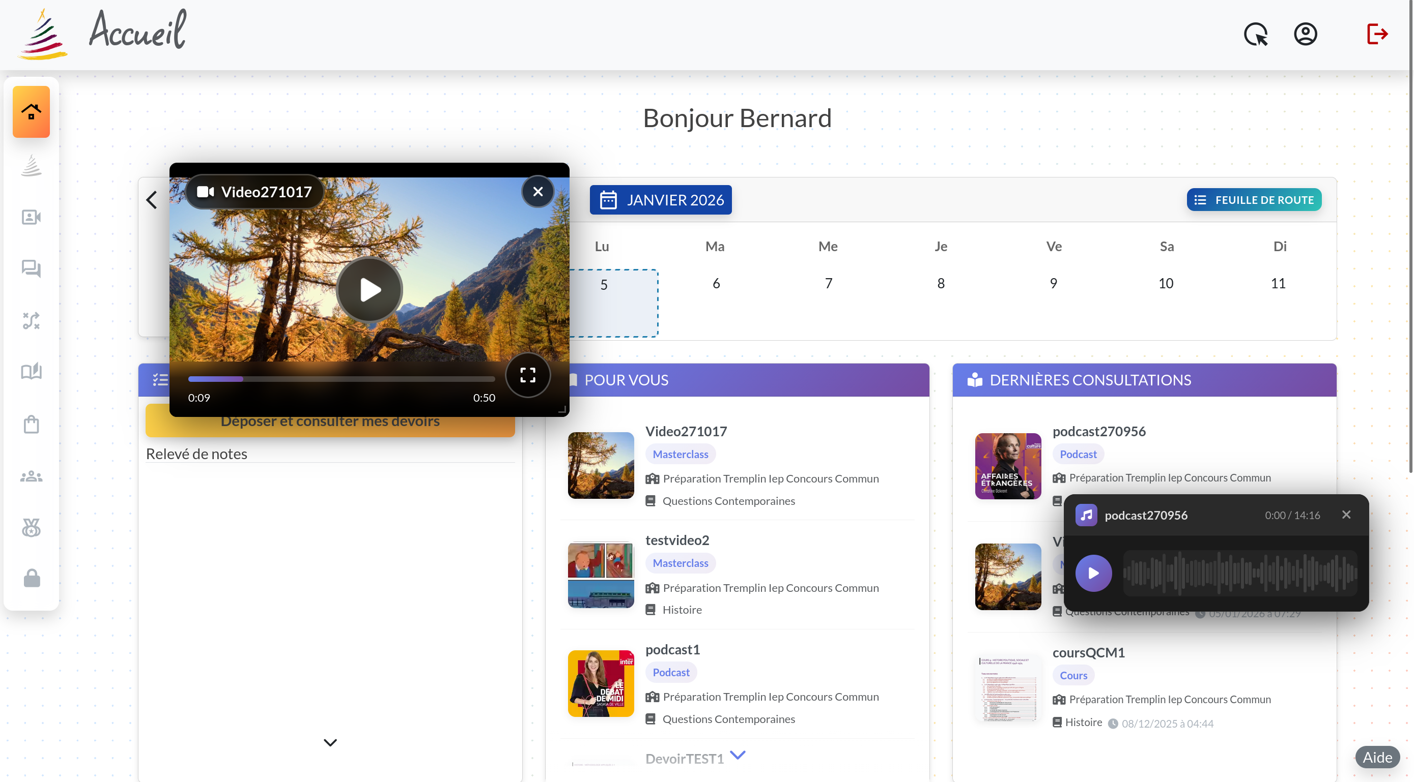 Interface Campus Tremplin